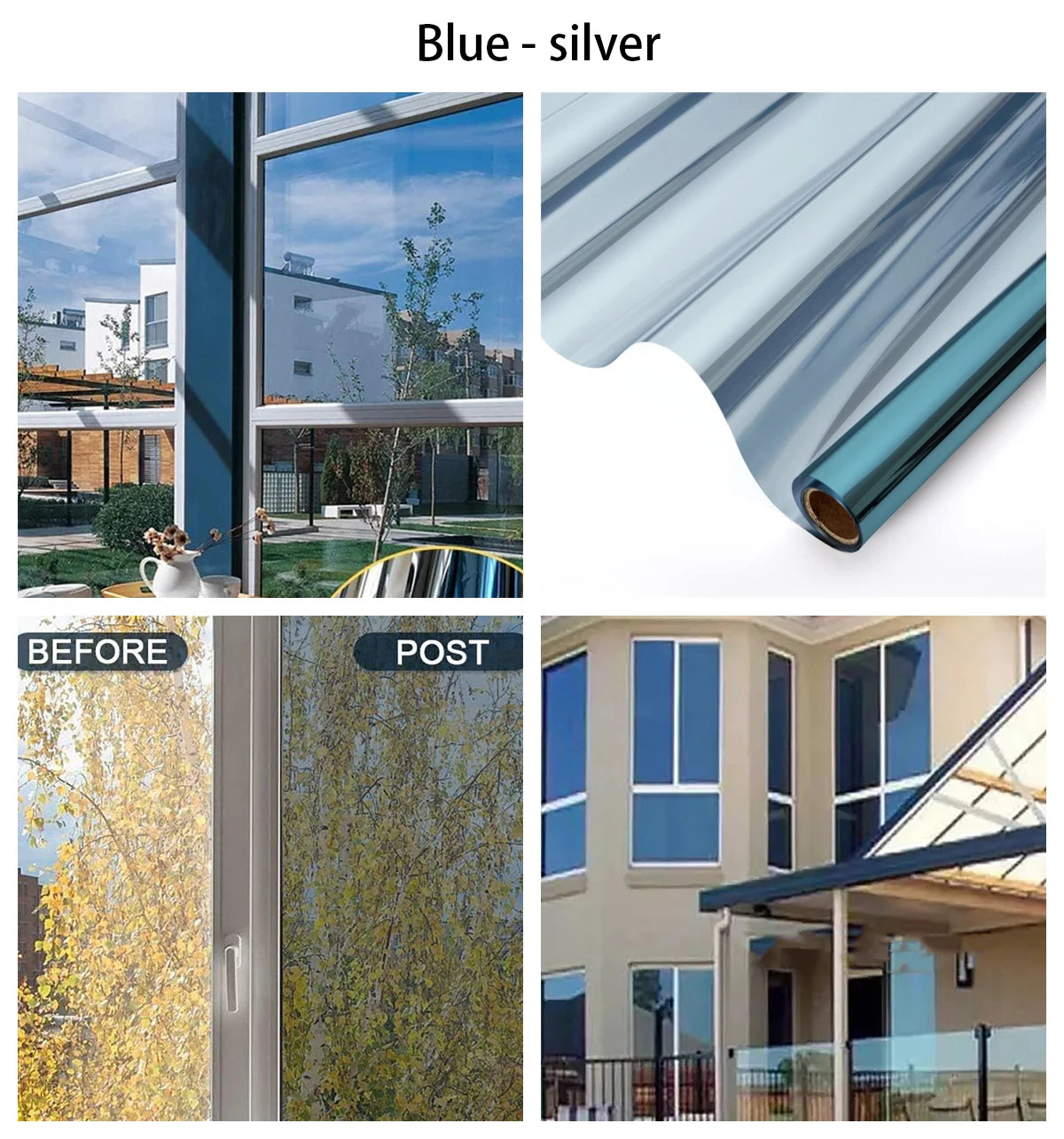 【UVカット】ウィンドウフィルム(シルバーミラータイプ)