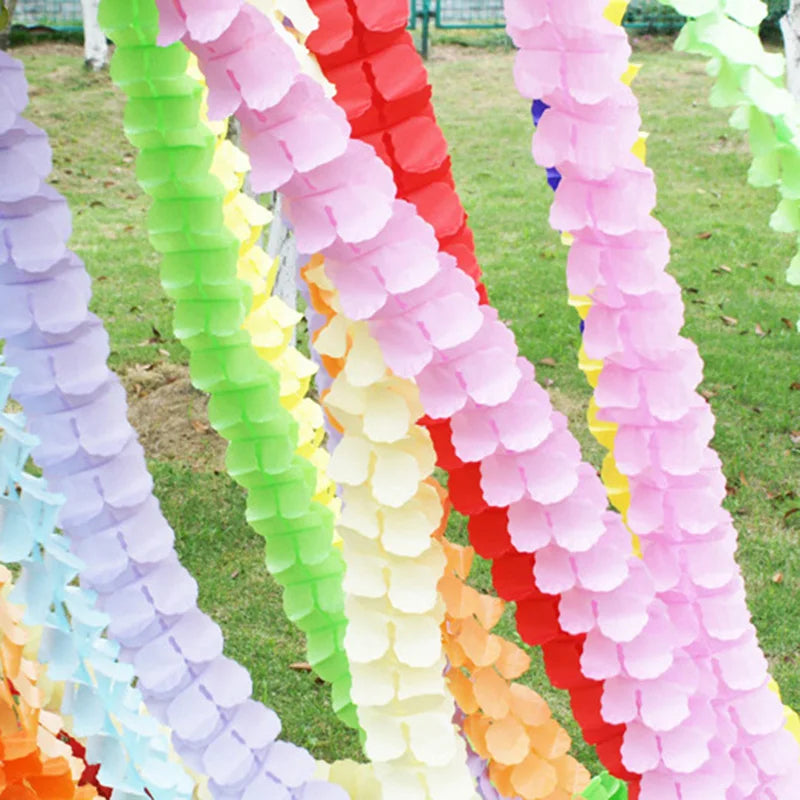 イベント・クリスマス装飾|四つ葉のクローバー ペーパーガーランド 3.6m