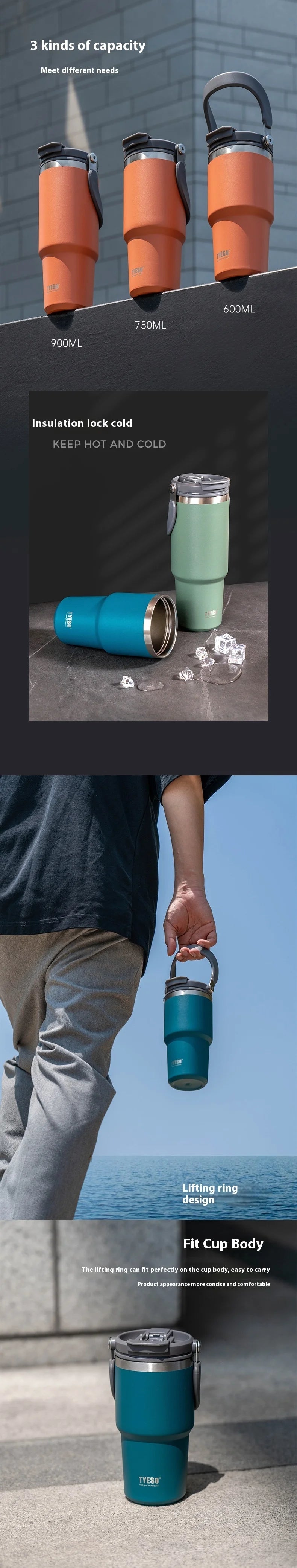 |イベント・ノベルティ用品 | ステンレス断熱コーヒーカップ | 600ml~1200ml