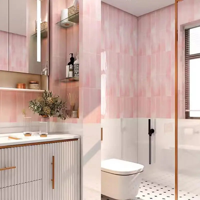 DIY用 レンガ型天然石風ステッカー 29×23㎝ 3pcs 防水性天然石デザイン