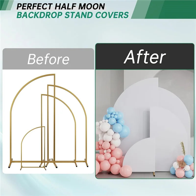 イベント装飾グッズ メタル製デコレーションフレーム布製カバー 3点セット