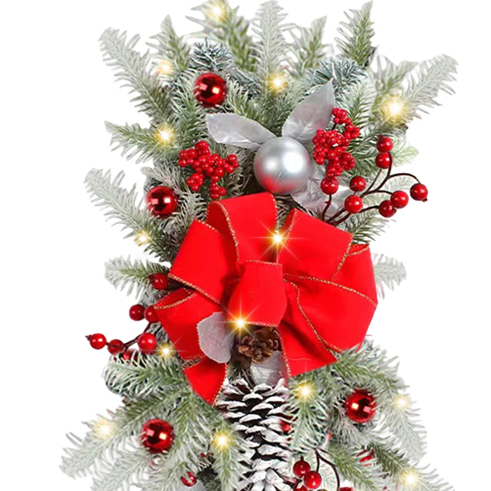 LED付きクリスマススワッグリースデコレーション