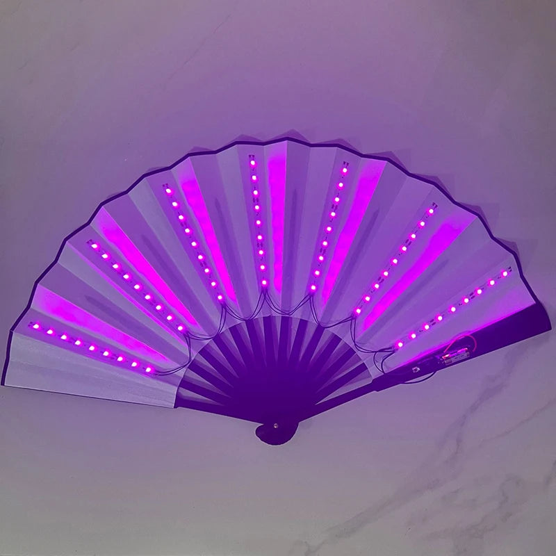 イベント・ハロウィングッズ|光る!LED扇子(電池式)