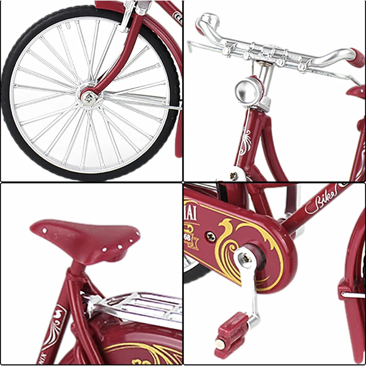 【インテリア用装飾】本物みたいなミニチュア自転車! インテリア用オブジェ