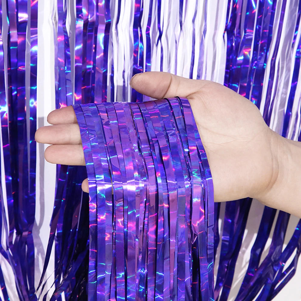 パーティー・インテリア用装飾 キラキラ!ホイル素材カーテン 高品質素材