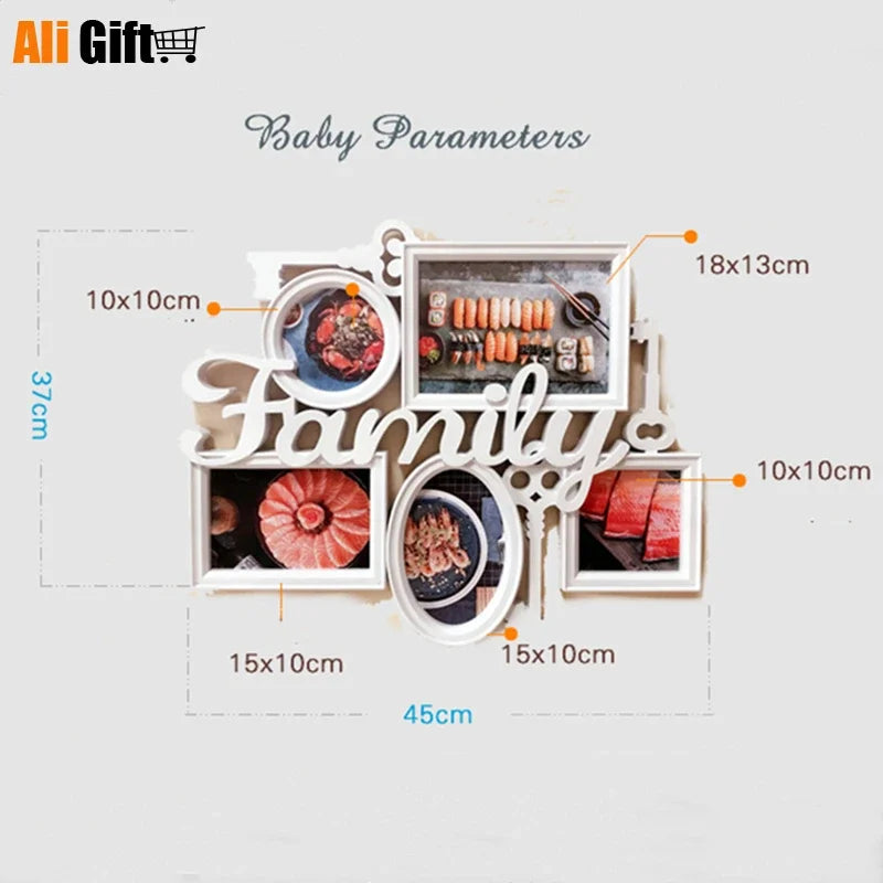 結婚式・インテリア装飾|ヨーロッパ風ホワイトフォトフレームセット