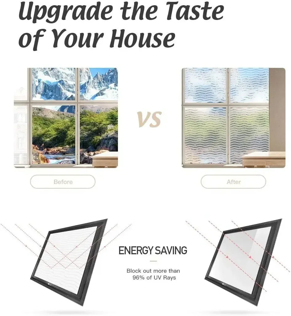 ウィンドウフィルム(プライバシー保護・UVカット・非接着式)