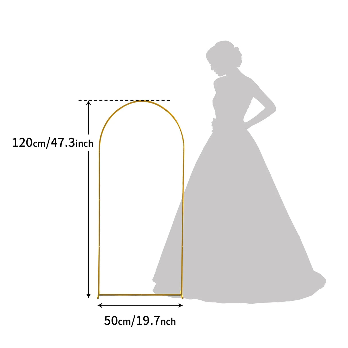 イベント・パーティー装飾 メタル製デコレーションフレーム 5サイズ アーチ型