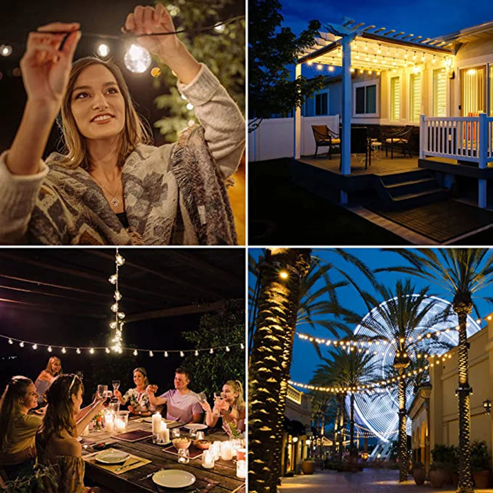 ドレープライト|イベント・クリスマス装飾|屋外用調光LEDストリングライト(9M~26M)