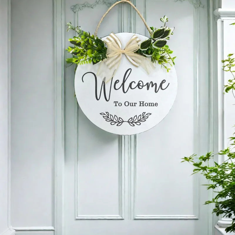 木製ウェルカムサインプレート