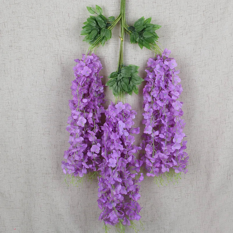 パーティー・インテリア装飾|藤の花シルク造花12個セット(110c)