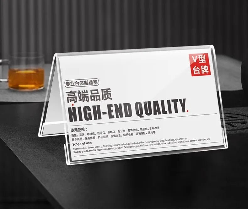 5個入りミニアクリルサインディスプレイホルダー