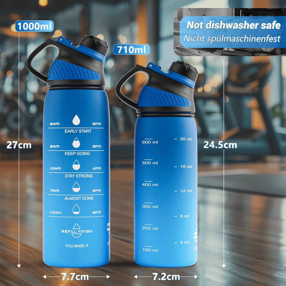 |イベント・ノベルティ用品 | マグネット蓋付きスポーツウォーターボトル |1000ml