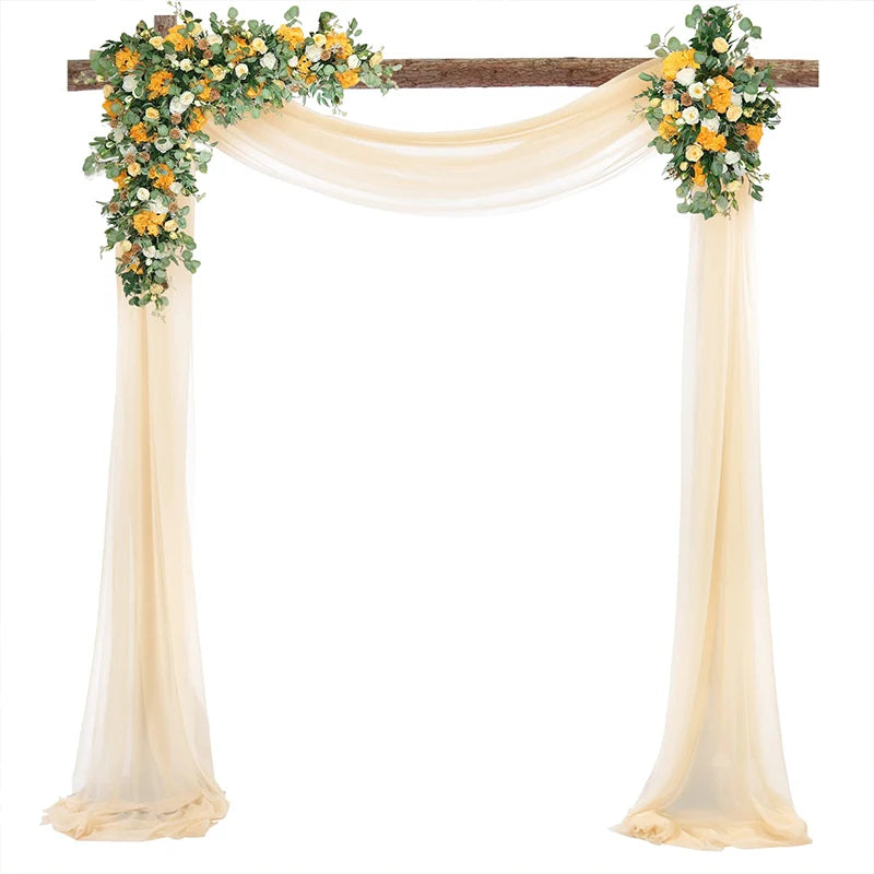 インテリア・パーティ装飾 | シフォン生地 カーテン | 全長6m/8m/10m