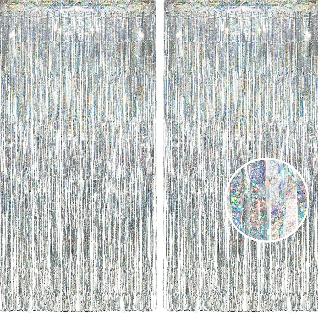 イベント・パーティーグッズ|ホイルフリンジカーテン6枚セット