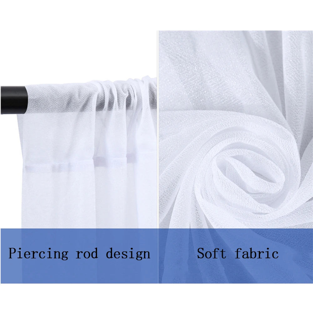 パーティー・インテリア装飾 ソフトチュール素材カーテン 結婚式・誕生日用