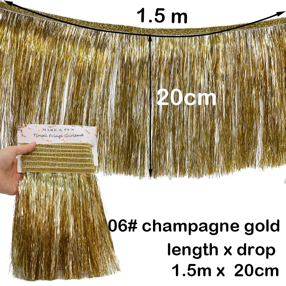 パーティー・インテリア装飾 誕生日用バナー フリンジガーランド 壁面装飾