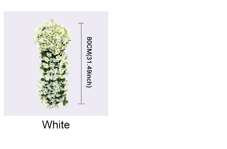 造花ハンギングローズ&アイビー壁掛け