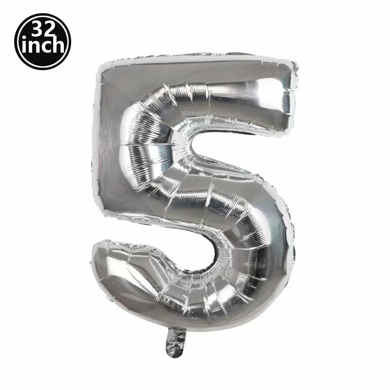 イベント・バルーン装飾 | マルチカラー数字バルーン