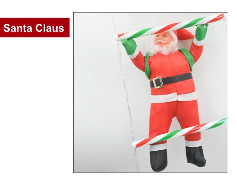 イベント・パーティー装飾|LEDクリスマス装飾セット はしご&サンタ(1.7M)