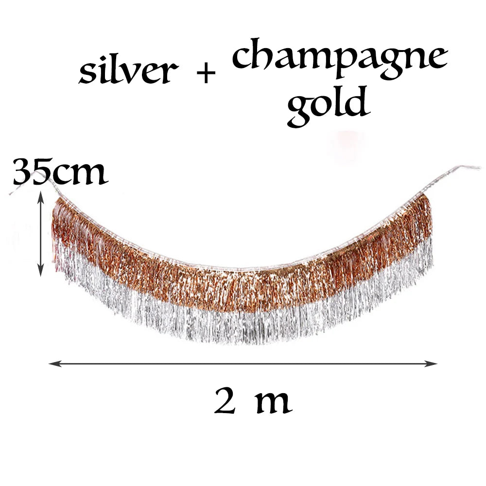 クリスマスガーランド|イベント・クリスマス装飾|プレミアムホイルガーランド2M 4層デコレーション