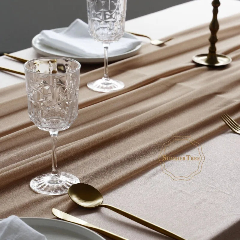 インテリア・パーティ装飾 | シアー生地テーブルランナー| 幅34cm/74cm