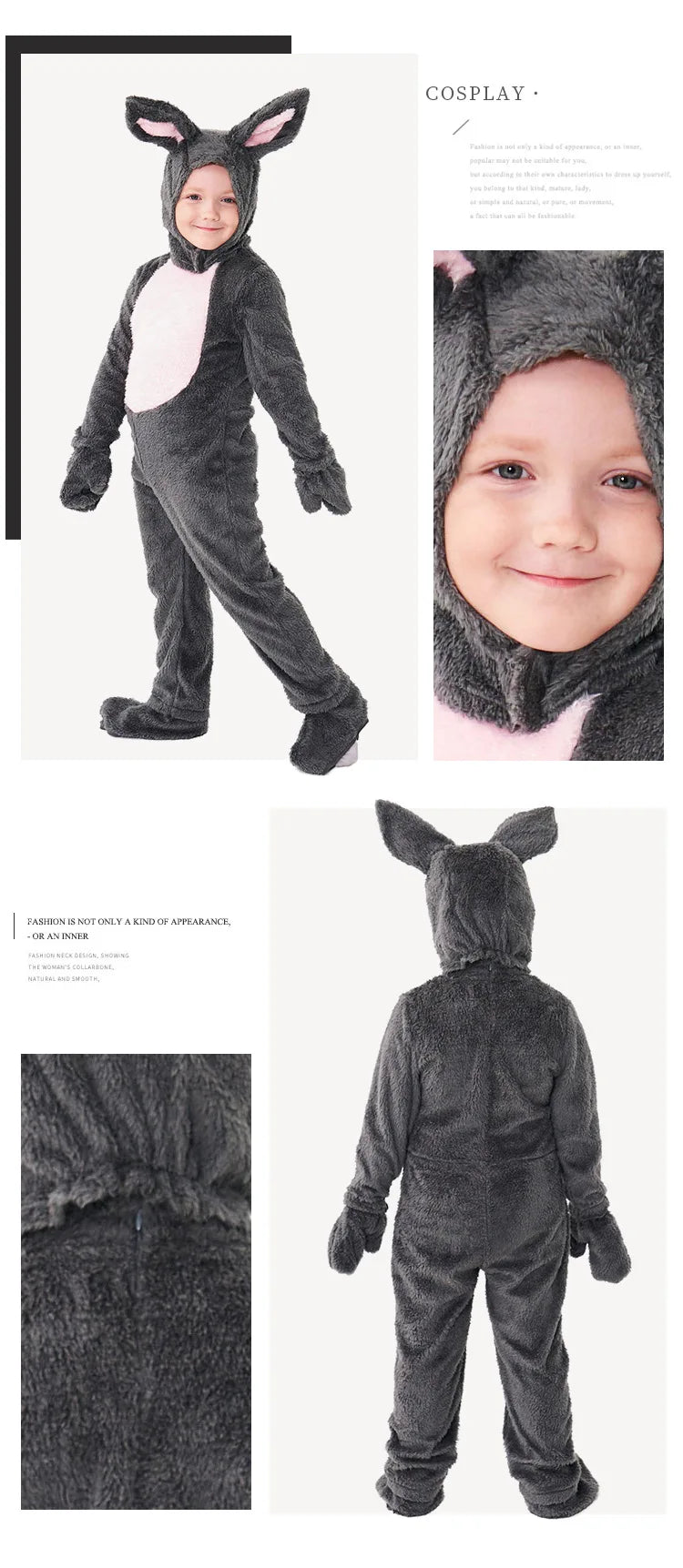 イベント・ハロウィングッズ|子供用うさぎさんコスチューム (95c~150c)