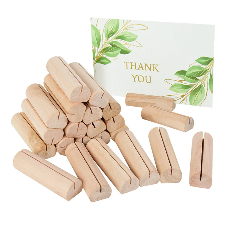 イベント・結婚式装飾|木製プレースカードホルダー 5/10個セット