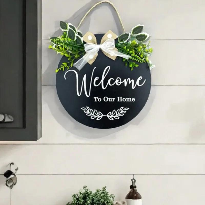 木製ウェルカムサインプレート