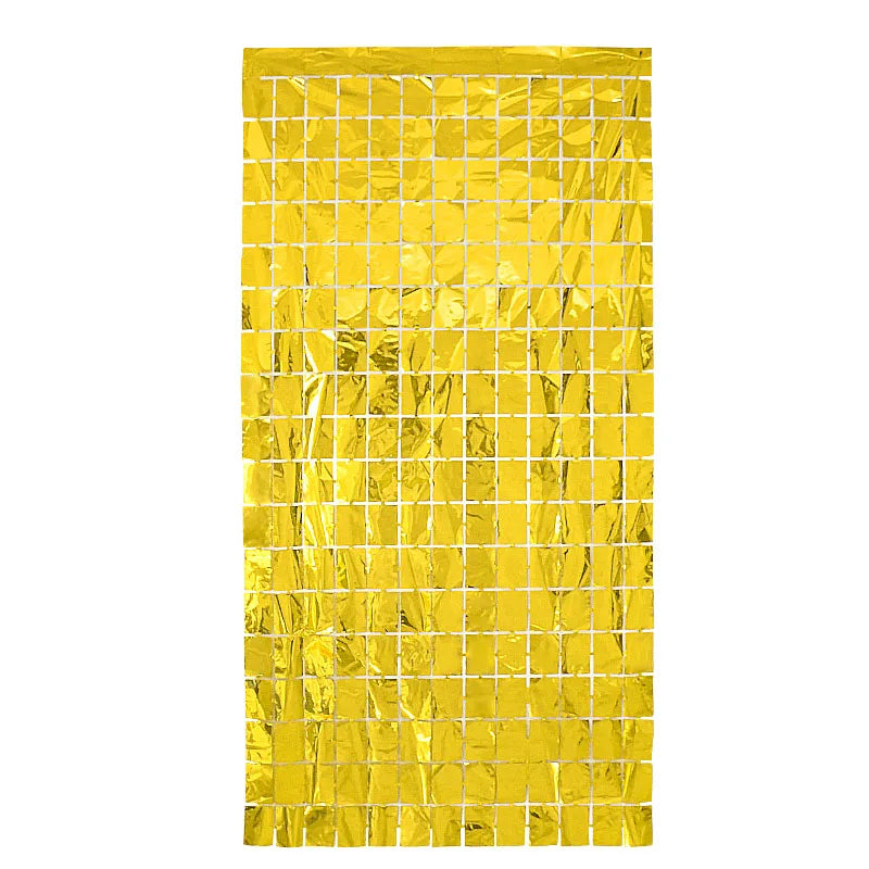 パーティー・インテリア装飾 キラキラ!ミラーボール風カーテン 単品 光反射