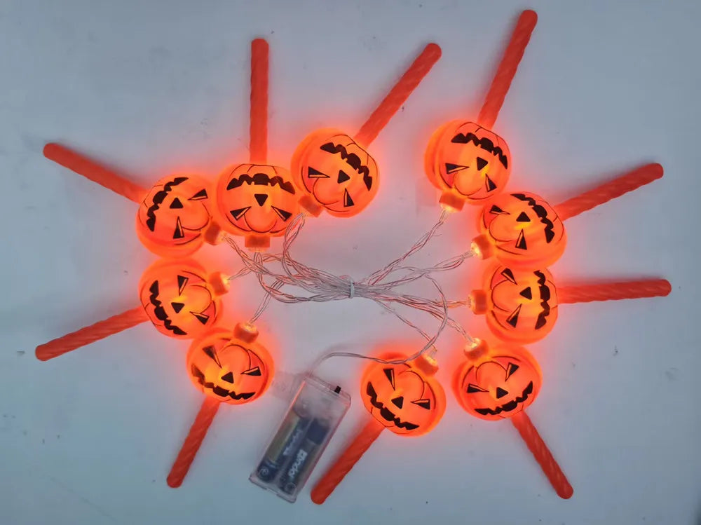 イベント・ハロウィン装飾|パンプキン・ゴースト型 LEDストリングライト