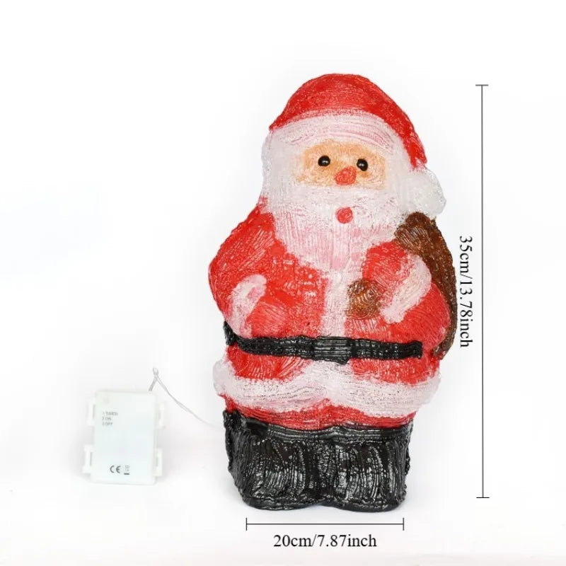 モチーフライト|イベント・クリスマス装飾|屋内用サンタクロースライト(H35c)