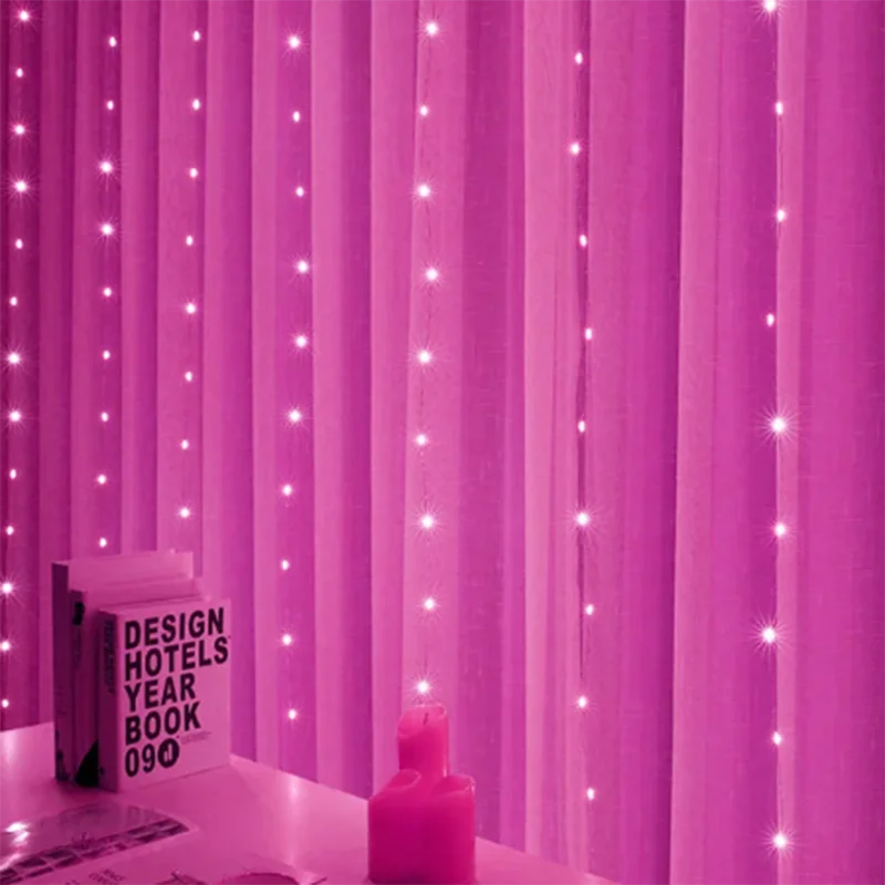 カーテンライト|イベント・クリスマス装飾|防水クリスマスカーテンライトUSB接続(幅3M/4M/6M)