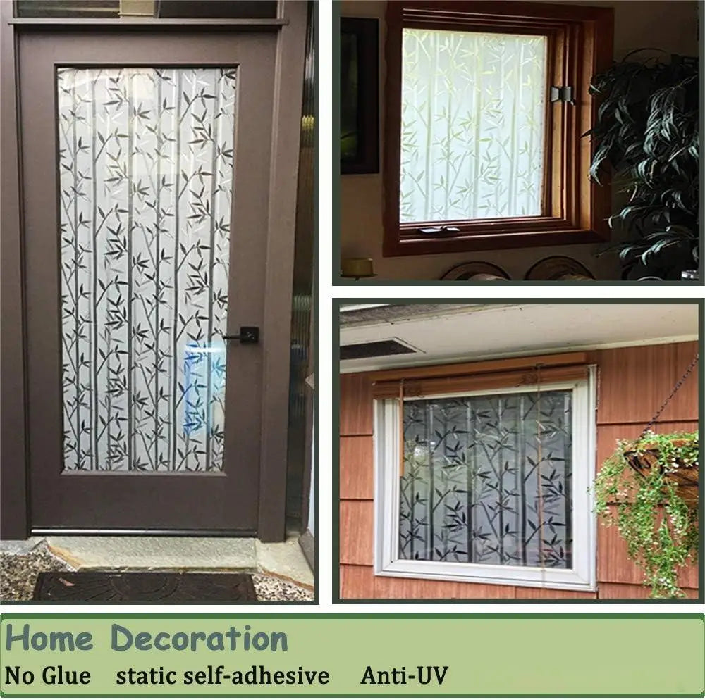 ウィンドウフィルム 竹柄(UVカット・静電気吸着タイプ)