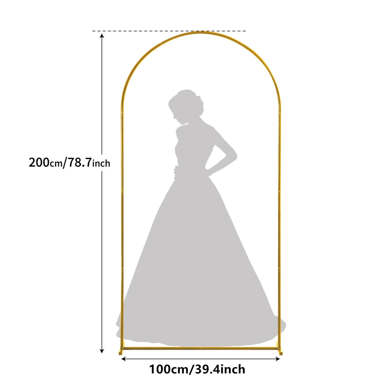 イベント・パーティー装飾 メタル製デコレーションフレーム 5サイズ アーチ型