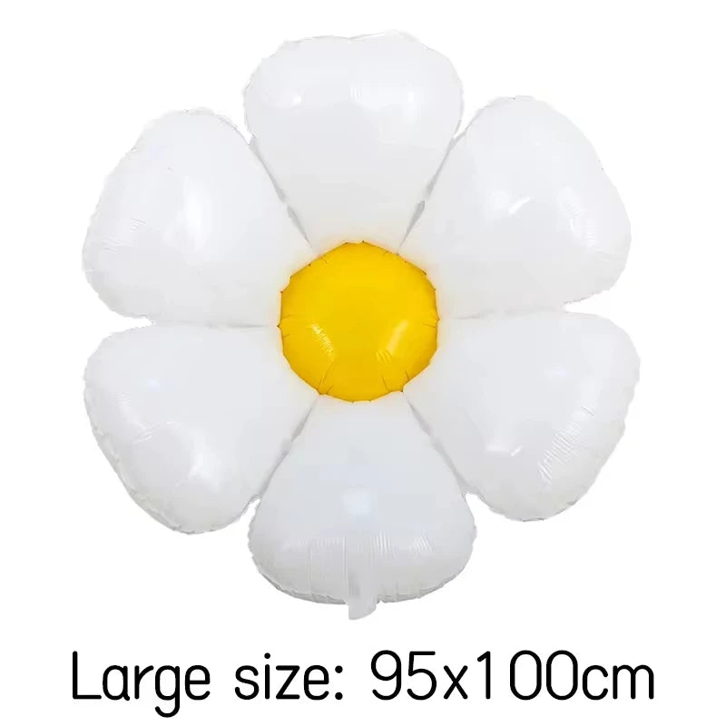 イベント・バルーン装飾 | デイジーバルーン ホワイト&イエローセット | 1/3/5/10個