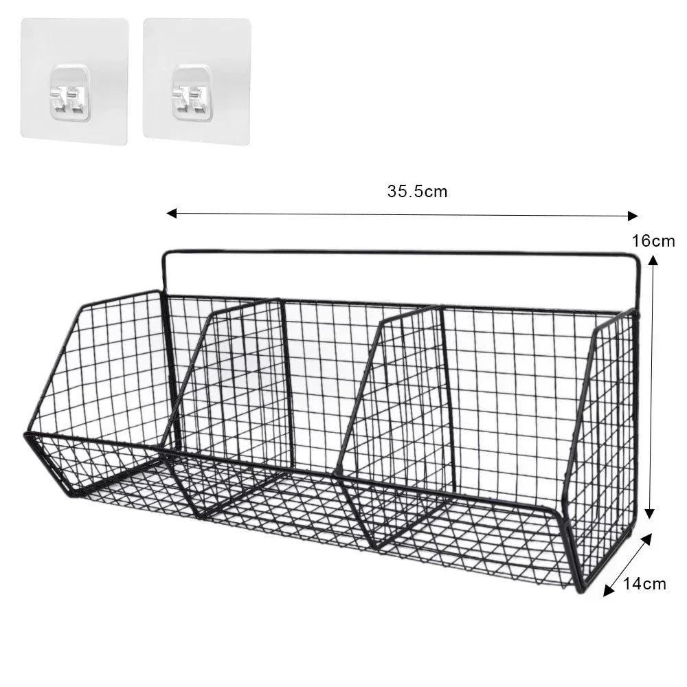 パンチフリー壁掛けキッチン収納ラック