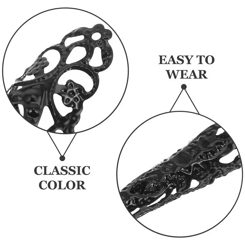 イベント・ハロウィングッズ|花柄フィンガーネイルチップ(5個セット)