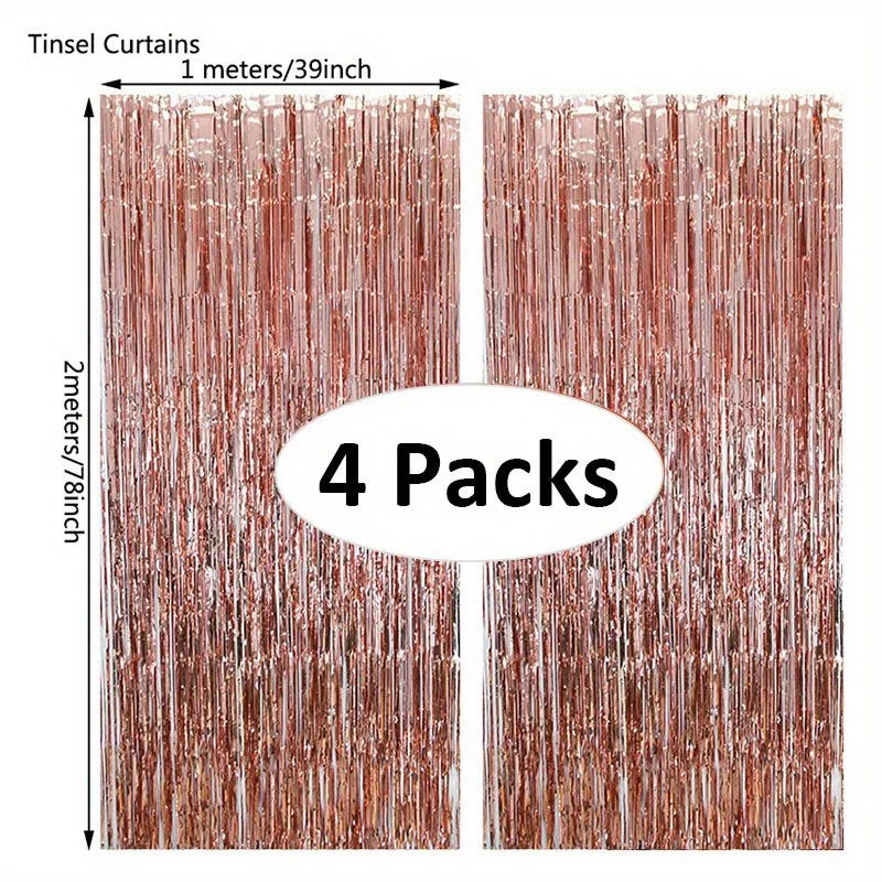 パーティー・インテリア用装飾 キラキラ!ホイル素材カーテン 光反射素材