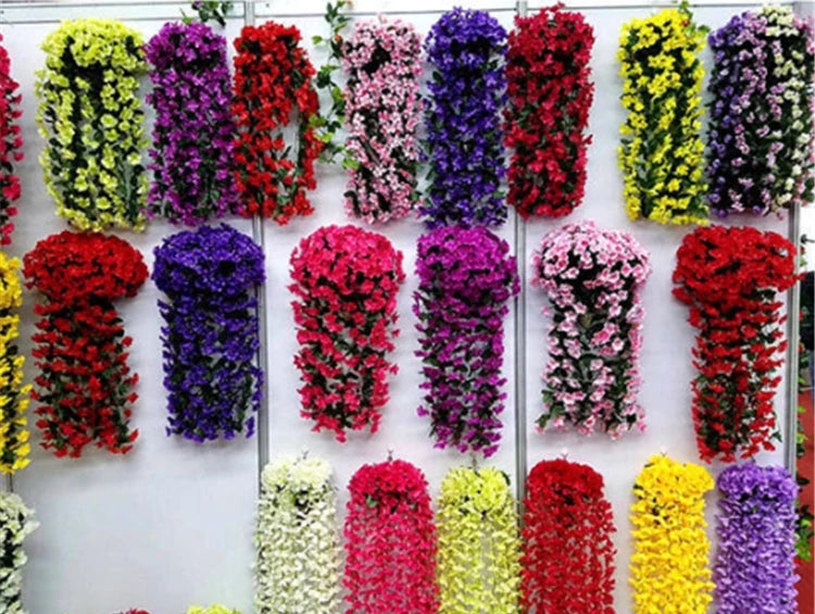 人工バイオレット 吊り下げフェイクフラワー