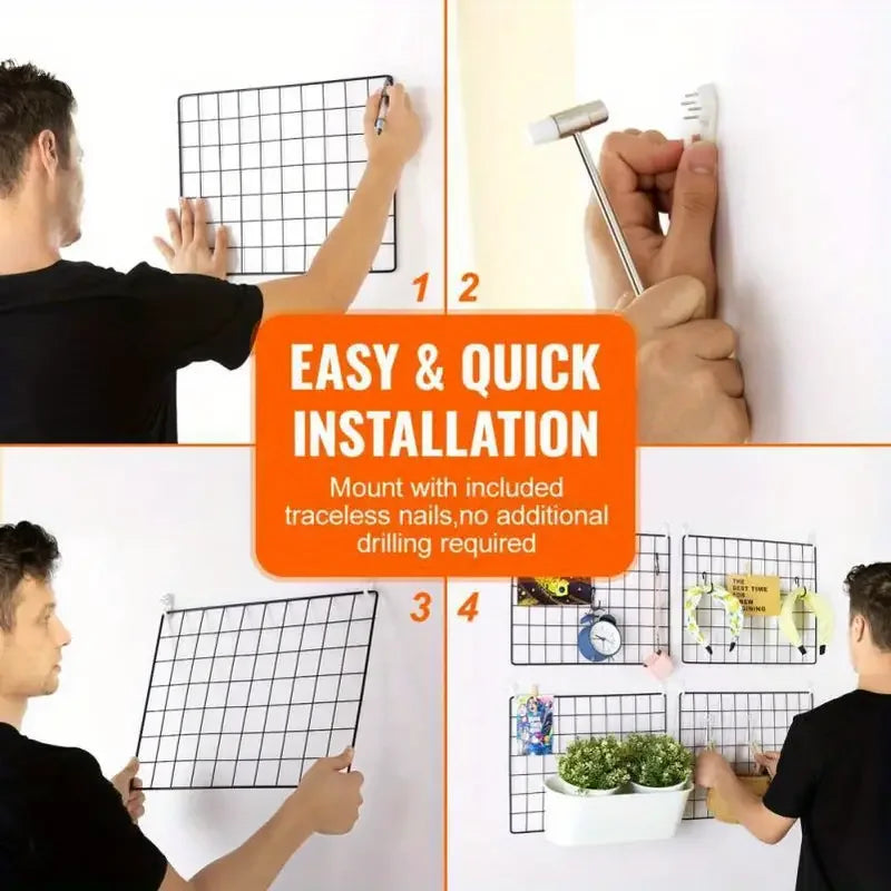 多機能壁面用グリッドパネルセット