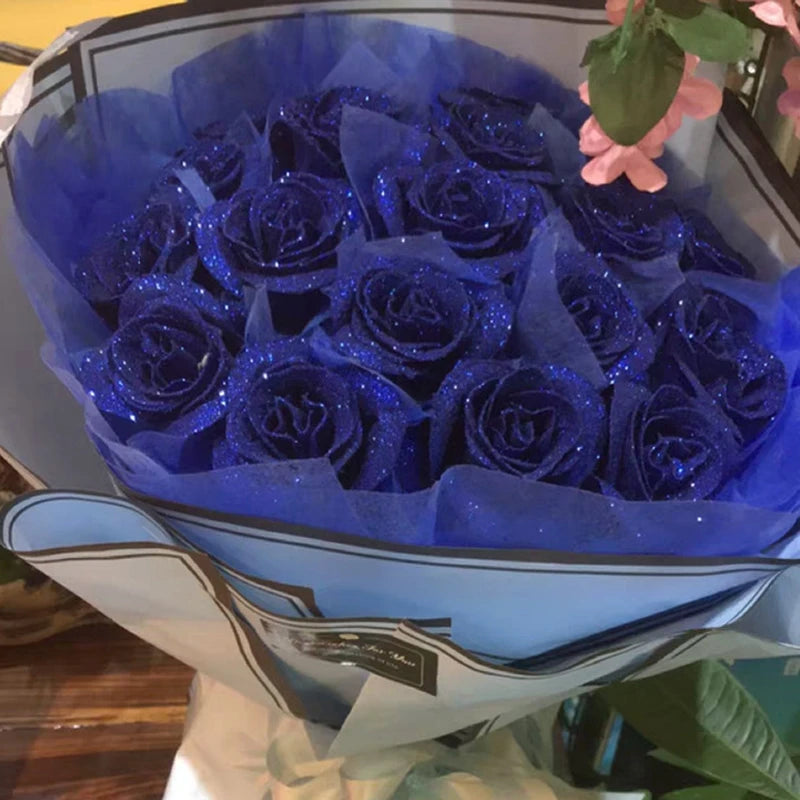 パーティー・インテリア装飾|キラキラ光るローズ・ブーケ用花材(長さ約27㎝)