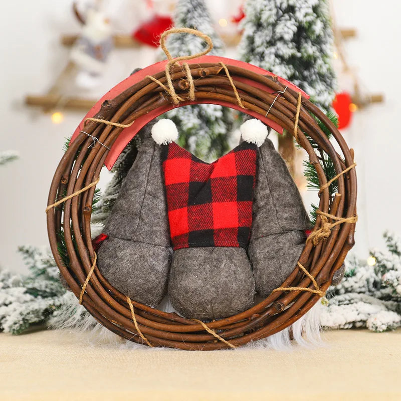 イベント・クリスマス装飾|人形付き屋内用装飾リース