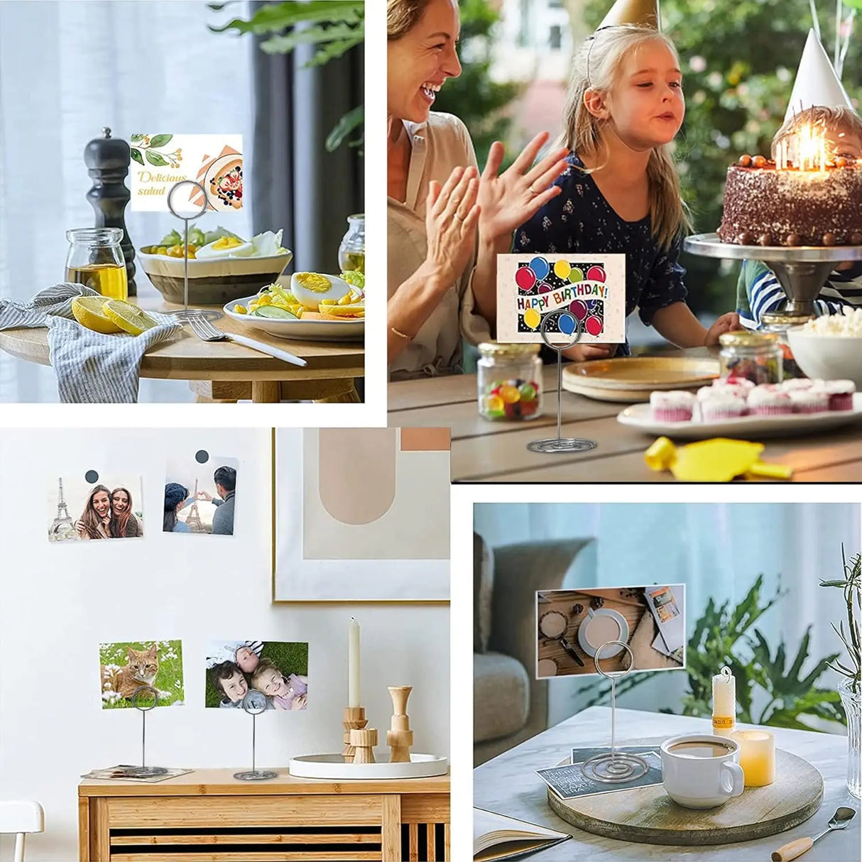 イベント・結婚式装飾|シンプルデザイン テーブル番号ホルダー 6/12個セット