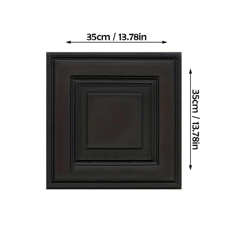 DIY用 3Dアンティーク柄 壁面風ステッカー 35cmX35cm 防水・防カビ機能