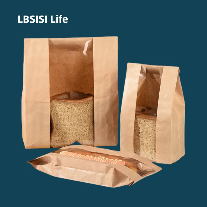 |ノベルティ用品 | 透明窓付きクラフトバッグ 50枚入