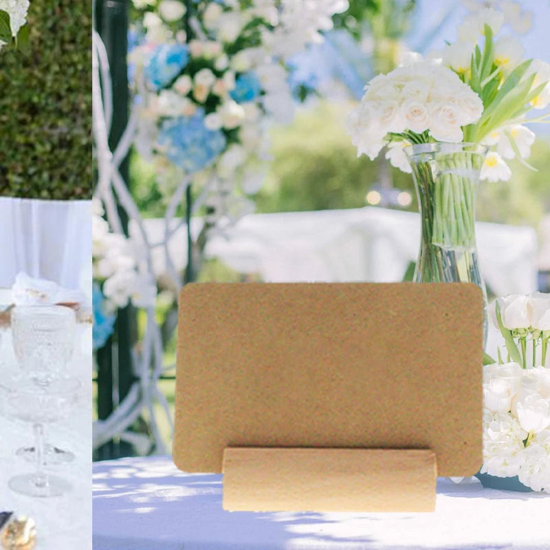 イベント・結婚式装飾|天然木製席札クリップ 写真ディスプレイ用