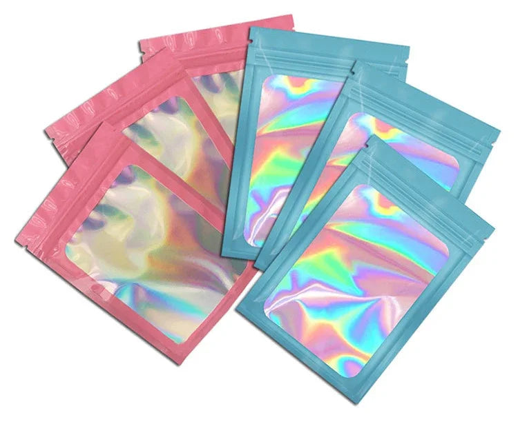 |イベント・ノベルティ用品 | キラキラ!ホロ素材 ジッパー付きバッグ