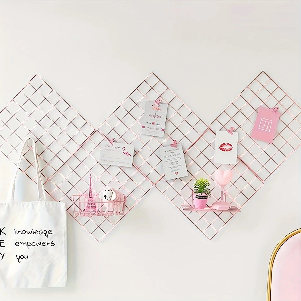 多機能壁面用グリッドパネルセット