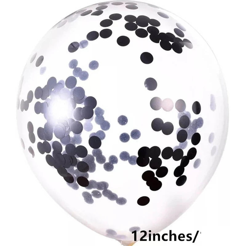 イベント・クリスマス装飾|ゴールドシルバー紙吹雪バルーンセット